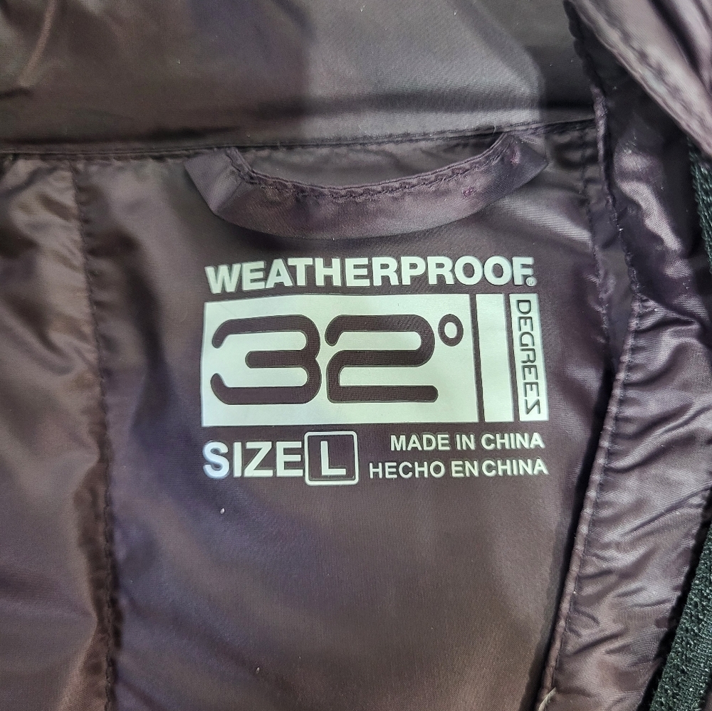 Weatherproof Purple and Black Puffer Jacket - Picture 2 of 5